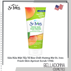 Sữa Rửa Mặt Tẩy Tế Bào Chết Hương Mơ St. Ives Fresh Skin Control Apricot Scrub 170G