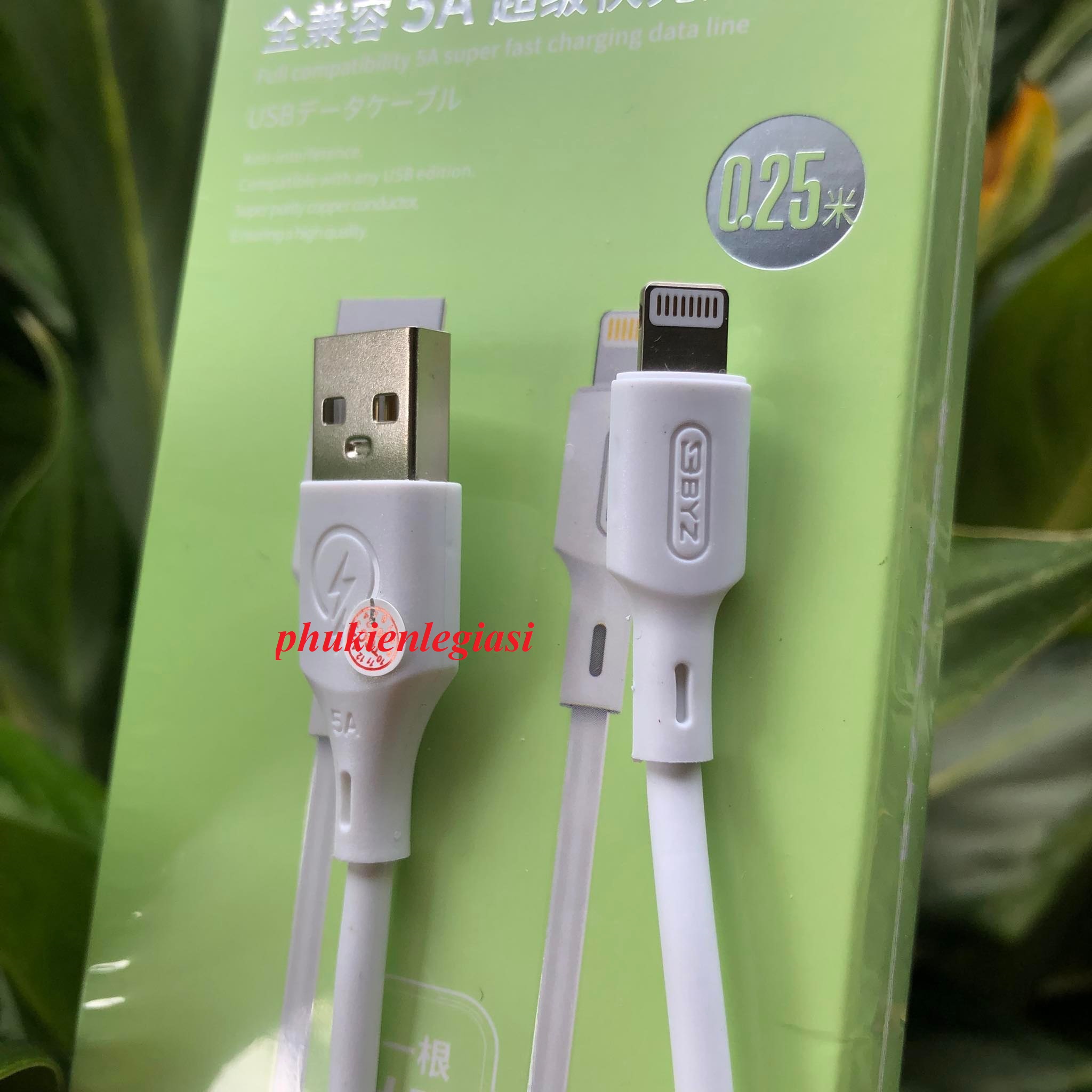 Cáp sạc ngắn 25CM BYZ X2 các đầu micro usb type c Iphone