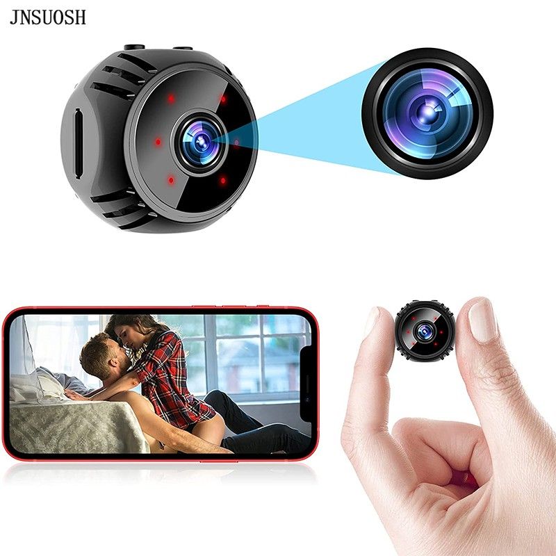 Camera mini wifi an ninh W8 FullHD 1080P xem từ xa trên điện thoại, có hồng  ngoại quay ban đêm