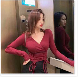 áo kiểu nữ rút dây thời trang