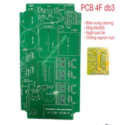 PCB Bo mạch kích inverter điện tử 4 fet DB3 băm dương FR4