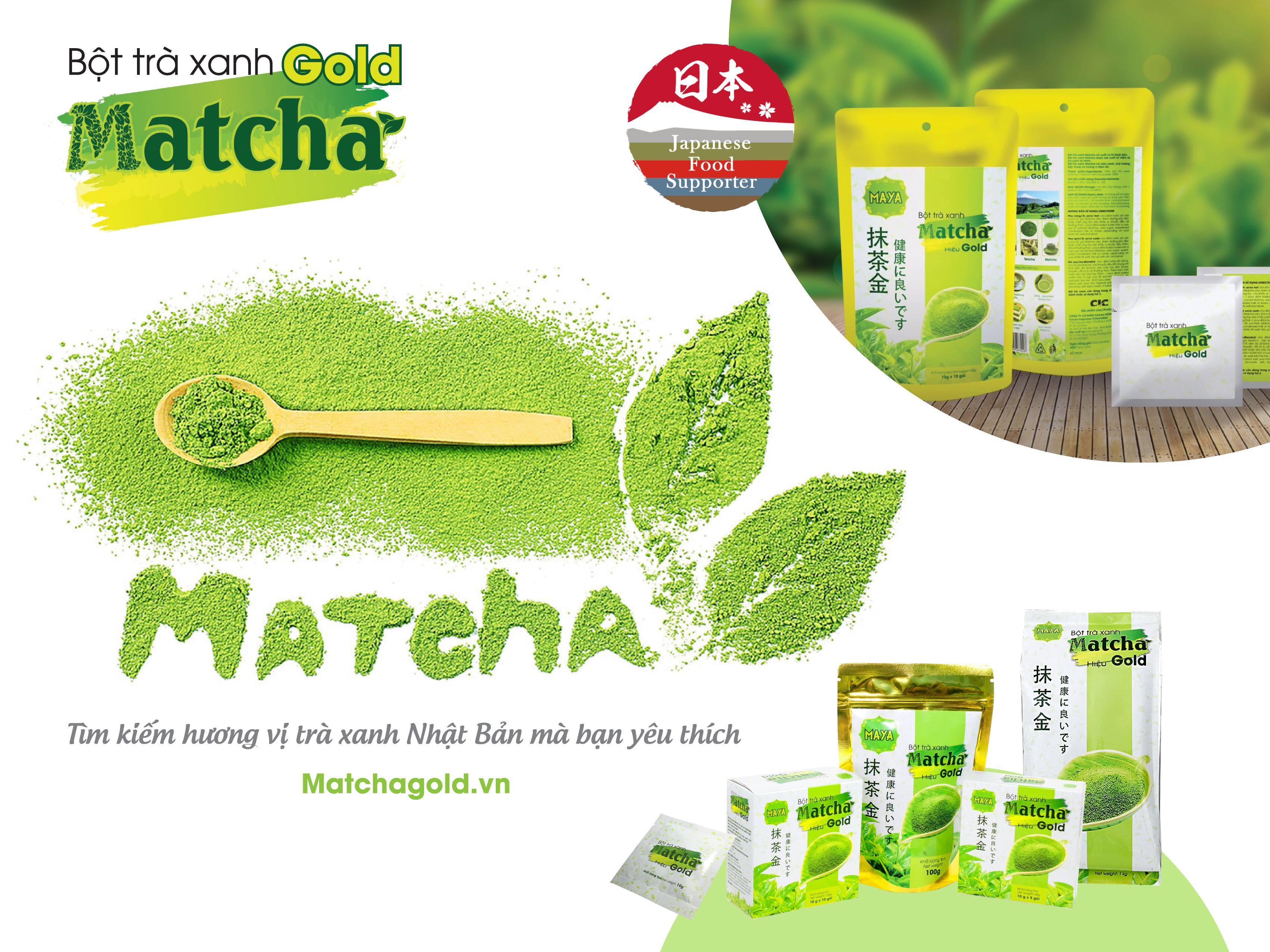 Bột trà xanh Matcha Gold- 100gr (Mã SP: btx100)