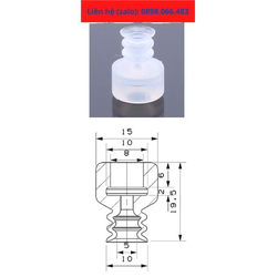 Giác hút chân không silicon HSP 12-3, 15-3, 20-3 trắng