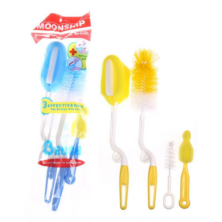 dụng cụ rửa ly quầy bar combo 4 món