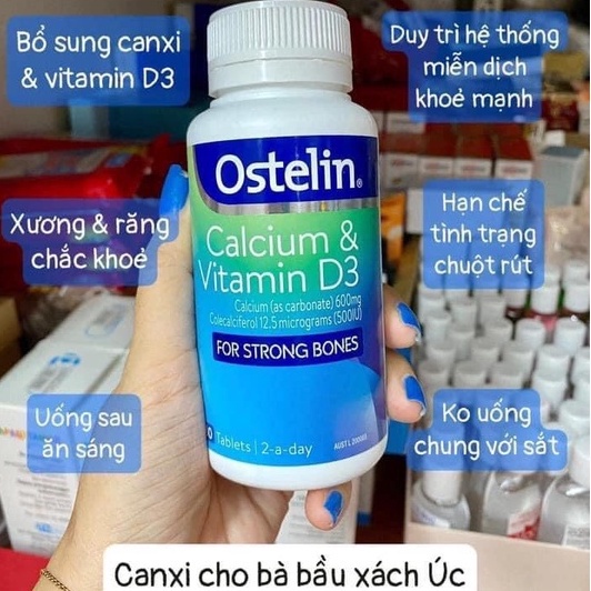 Thành phần canxi Ostelin, hàm lượng và cách dùng Thành phần canxi Ostelin, hàm lượng và cách dùng