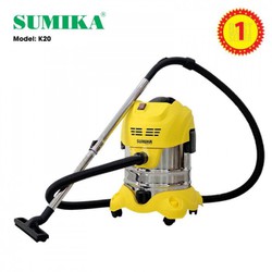 Máy hút bụi công nghiệp Sumika K20 20L 1600W Có thể hút nước Motor Ametek của Mỹ Tầng lọc HEPA