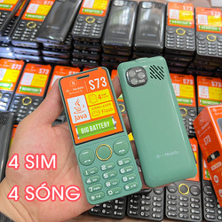 Điện thoại 4 sim kiểu dáng nhỏ gọn Smobile S73 pin trâu 3000 mah hỗ trợ ghi âm cuộc gọi