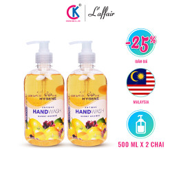 Combo 2 Chai Nước Rửa Tay L’affair Hương Cam kháng khuẩn dưỡng da tay nhập khẩu Maylaysia
