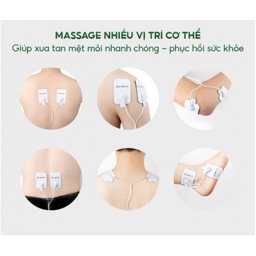 Hình ảnh [Hồ Chí Minh] Máy massage xung điện Nikio NK-102 - Đèn hồng ngoại - 8 miếng dán