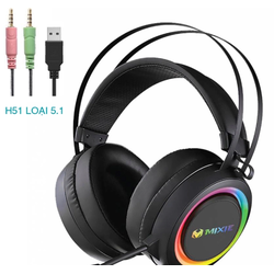 TAI NGHE Headphone MIXIE H71 LED Box (Jack cắm USB)