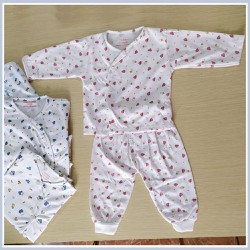 Bộ quần áo sơ sinh Tay Dài Cài Xéo Noubaby chất vải cotton 100% cao cấp mềm, mịn, thoáng mát