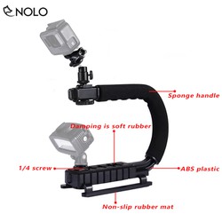 Tay Cầm Chống Rung Gimbal Chữ C Model AY49U Dành Cho Máy Quay Phim Điện Thoại Máy Ảnh Đèn Trợ Sáng Đi Kèm Nhiều Phụ Kiện