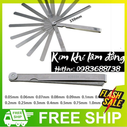 Thước căn lá  0.05-1.00mm 14 lá W2869A