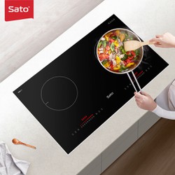 Bếp từ đôi thông minh sato 2400w, nấu ăn nhanh chóng, công nghệ inventer tiết kiệm điện năng sih377 n2.0