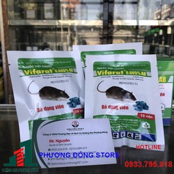 Thuốc diệt chuột VIFARAT 0.005%AB (gói 10 viên)