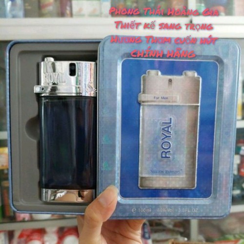 NƯỚC HOA NAM ROYAL THIẾC 100ML, PHONG THÁI HOÀNG GIA, THIẾT KẾ SANG TRỌNG