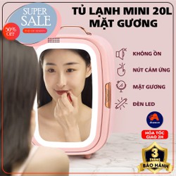 Tủ lạnh mini 20L MẶT GƯƠNG đựng mỹ phẩm