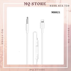 Dây Kết Nối Từ Cổng Lightning Sang 1 Cổng 3.5 Có Mic MH021 ( Kèm Phím Điều Chỉnh Âm Lượng )