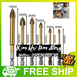 Bộ 6 mũi khoan gạch men đa năng