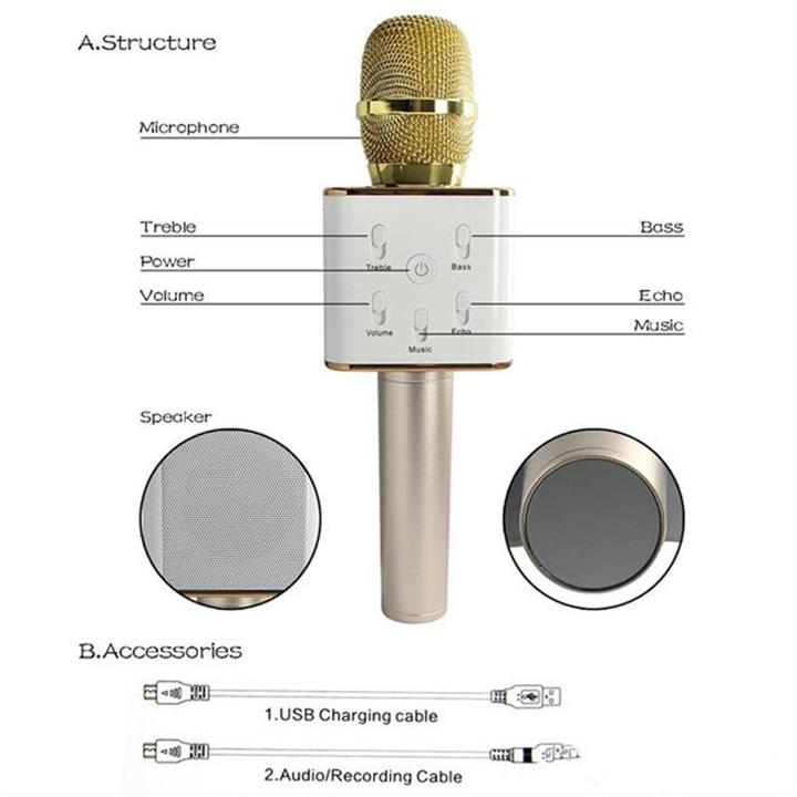 Hình ảnh micro bluetooth không dây kèm loa