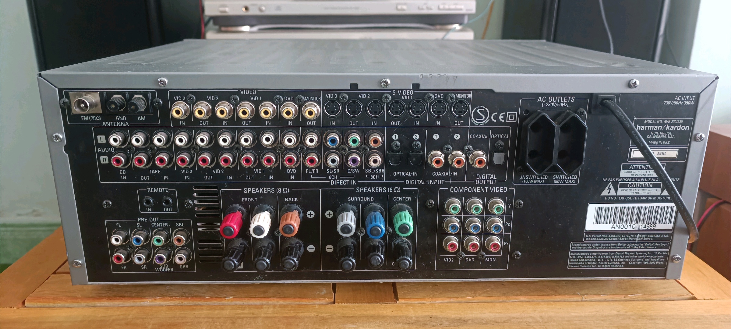 Amply số 6.1 Harman Kardon xuất châu âu điện 230v - 2