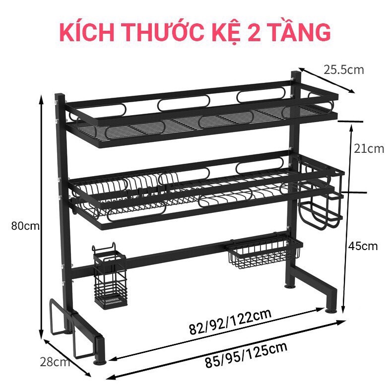 Hình ảnh [HOT+FREE SHIP] Kệ Để Chén ĐĩaTrên Bồn Rửa Bát Cao Cấp Đa Năng Loại Lớn