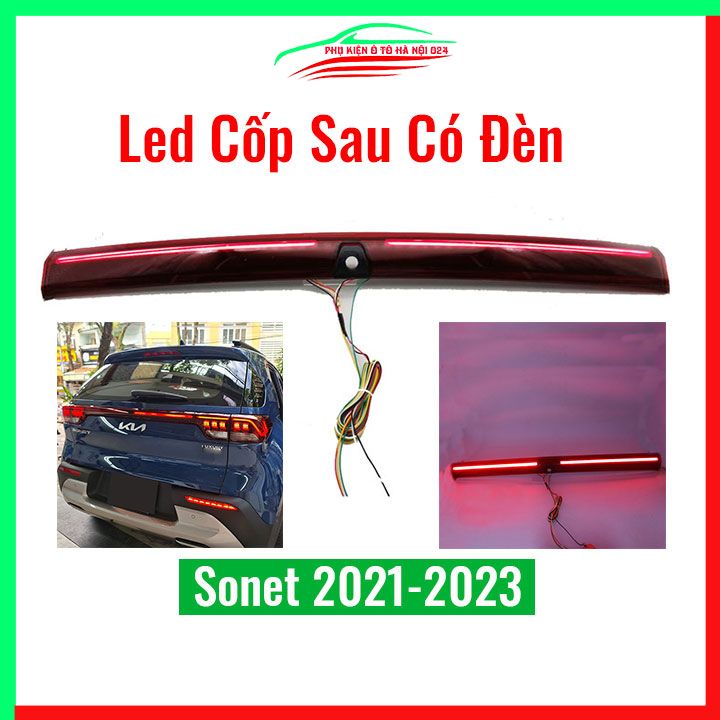 Hình ảnh Led cốp sau Kia Sonet 2021-2023 ánh sáng đỏ trang trí xe