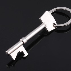 Dụng cụ mở nắp chai hình chìa khóa kiêm móc khóa bằng thép không gỉ - Móc Chìa khóa mở nắp chai
