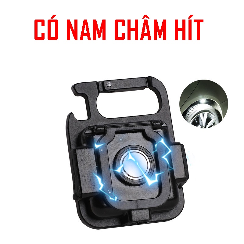 Hình ảnh (Giá tốt) Siêu đèn pin mini đeo móc khóa đa năng sạc điện chống nước hàng chất lượng cao ánh sáng mạnh, đèn led mini COB 800 Lumens
