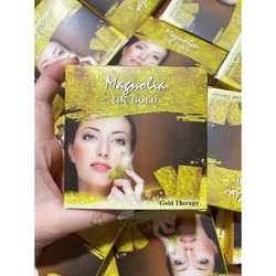Hộp 100 Miếng Mặt Nạ Vàng Lá 24k Gold Therapy Nguyên Chất Magnolia