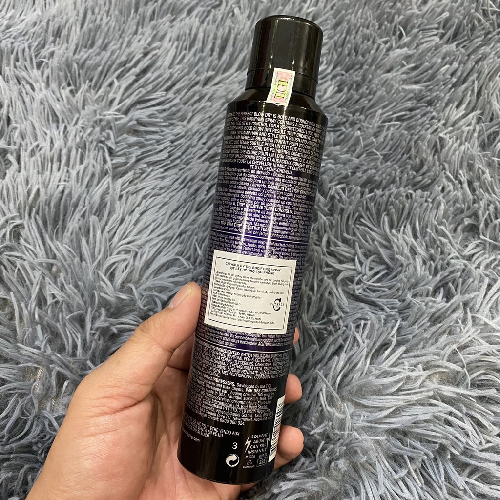 Hình ảnh XỊT SẤY HỖ TRỢ TẠO PHỒNG CATWALK BY TIGI BODIFYING SPRAY 240ML