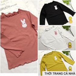 Áo thun borip tay dài hình thêu thỏ từ 14kg đ-n 20kg - AG182