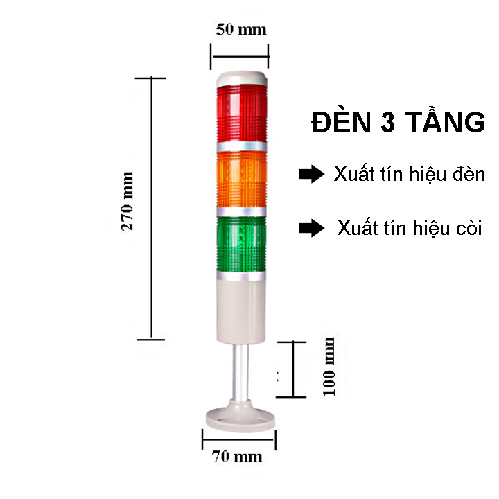 Hình ảnh Cân ghế kiểm tra trọng lượng T7E 100kg/ 150kg/ 200kg/ 300kg/ 500kg với đèn cảnh báo 3 tầng, KT mặt bàn 50x60cm