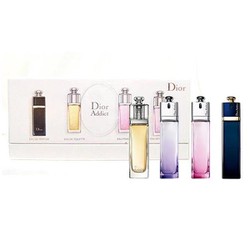 Hộp 4 chai nước hoa mini nữ Dior Addict La Collection của Pháp mỗi chai 5ml dạng chấm
