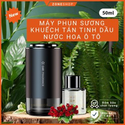 Máy Phun Sương Khuếch Tán Tinh Dầu - Nước Hoa Thông Minh Cho Ô Tô,Khử Mùi, Diệt Khuẩn Sang Trọng [kèm tinh dầu][Zoneshop