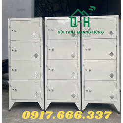 TỦ SẮT HỒ SƠ TĨNH ĐIỆN LOCKER 4 TẦNG ĐƠN GIÁ RẺ - GIAO HÀNG HỎA TỐC