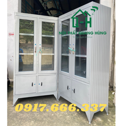 TỦ HỒ SƠ SẮT SƠN DẦU KÍNH XÁM GIÁ RẺ - GIAO HÀNG HỎA TỐC TRONG NGÀY