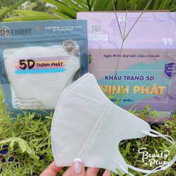 10 Cái Khẩu Trang 5D Mask Thịnh Phát, 3 Lớp Kháng Khuẩn Ôm Kín Khuôn Mặt, Quai Thun Co Dãn Tốt, Nhiều Màu