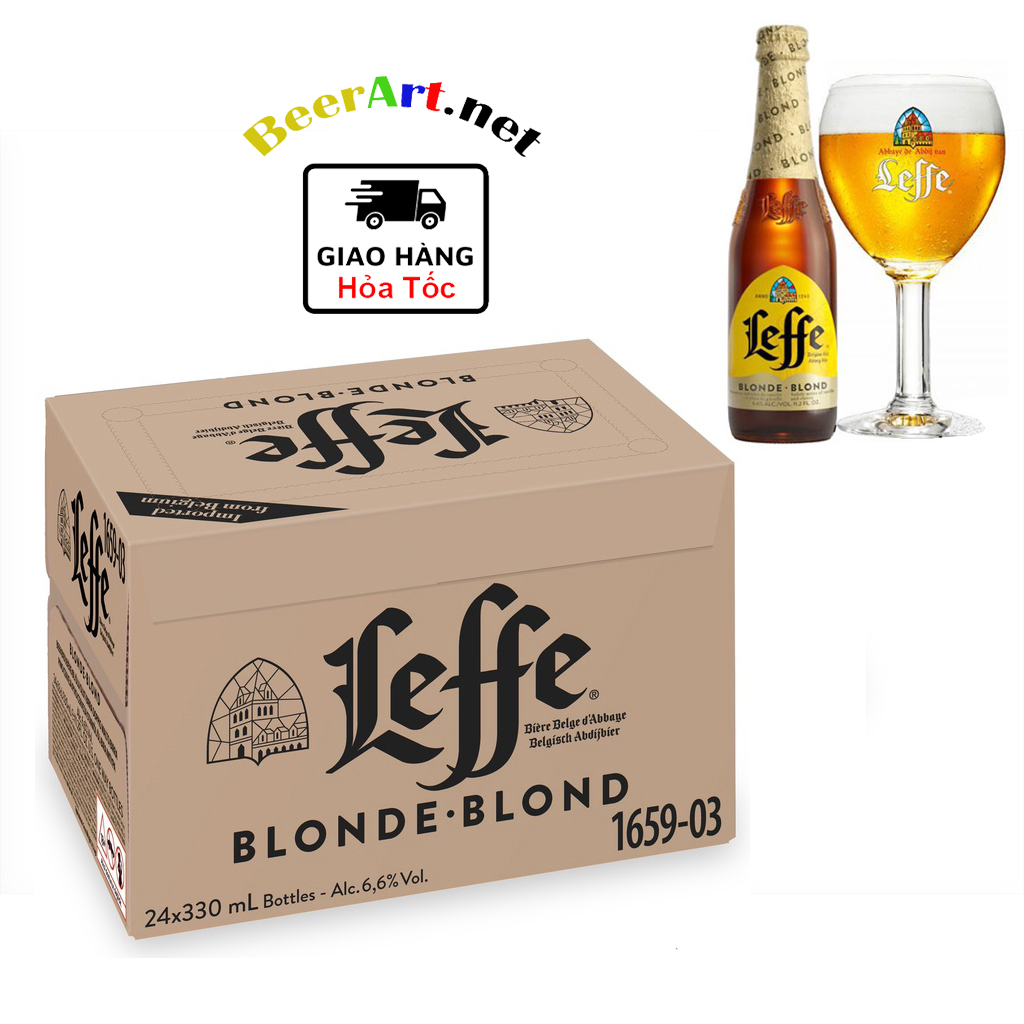 Thùng 24 Chai Bia Leffe Blonde ( Leffe Vàng) (330ml/Chai) - Giá ...