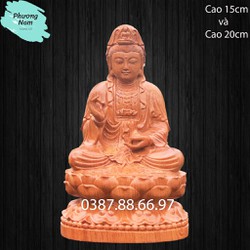 Tượng phật bà quan âm phật quan thế âm cao 15cm và 20cm chất liệu hương