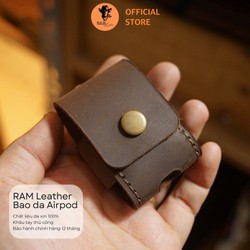 Bao Da Airpod Màu Nâu Đất - RAM Leather