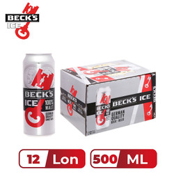 Thùng 12 lon bia beck’s ice 500ml