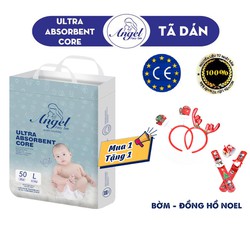 Tã Dán ANGEL Ultra Absorbent Core Size NB62- S58-M54-L50-XL46