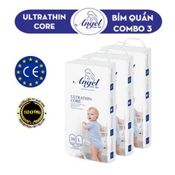 COMBO 3 Bỉm Quần ANGEL Ultrathin Core Size M40-L38-XL36-XXL34