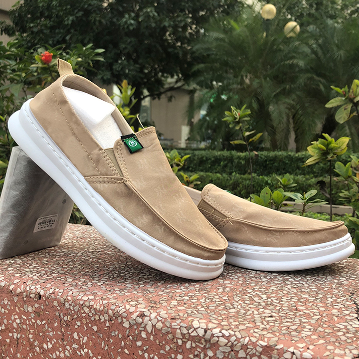 Giày Lười Nam Vải Lụa T956, Sục Đế Khâu Chống Mùi Phong Cách Hàn Quốc Êm Chân Mẫu Mới 2023