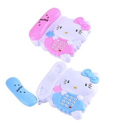 Đồ chơi điện thoại hello kitty phát ra âm thanh vui nhộn kích thích sự phát triển sáng tạo của bé