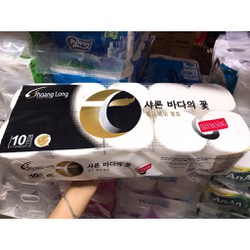 Lốc 10 cuộn giấy đa năng Hoàng Long không lõi
