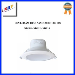 Đèn led âm trần downlight nanoco 8w 12w 14w ndl08c/ndl083/ndl084/ndl086