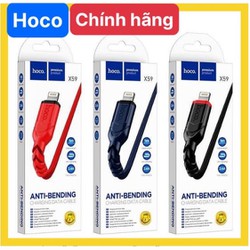 2 mét - Dây sạc nhanh Hoco X59 chuôi L dây dù dài 2 mét , Hàng chính hãng