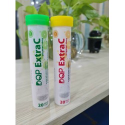DQP Extra C vị Chanh/Cam Tăng tính bền thành mạch máu, chảy máu chân răng - Tuýp 20 viên